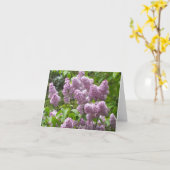 Prachtige Lila Struik Blank-briefkaart Kaart (Gele Bloem)
