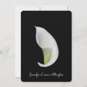 Prachtige Lily Memorial Service aankondiging (Achterkant)