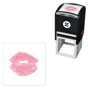 Prachtige Lippen 4 Rode Lippenstift Kay Zelfinktende Stempel