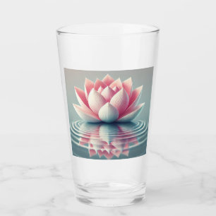 Prachtige lotus design glazen beker.