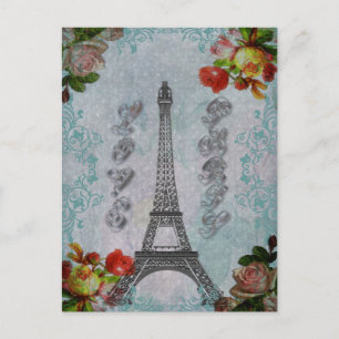 Prachtige Love Paris Eiffel Tower Briefkaart