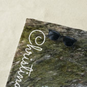 Prachtige luipaard in een boom Persoonlijk Strandlaken (In situ)