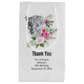 Prachtige luipaard in Waterverf Dank u wel Klein Cadeauzakje (Voorkant)