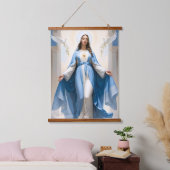 Prachtige Maagd Maria Christelijk Katholiek Hangend Wandkleed (Slaapkamer)