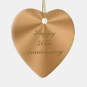 Prachtige maar goedkoop 50e Jubileum cadeautjes Keramisch Ornament (Rechts)