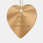 Prachtige maar goedkoop 50e Jubileum cadeautjes Keramisch Ornament (Links)