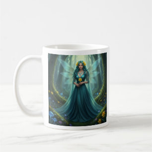 Prachtige maart Aquamarijn Fairy Koffiemok