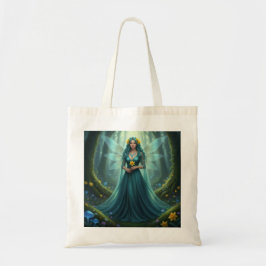Prachtige maart Aquamarijn Fairy Tote Bag