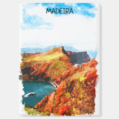 Prachtige Madeira Landscape Uitzicht Illustratie Magneet (Voorkant)
