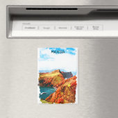 Prachtige Madeira Landscape Uitzicht Illustratie Magneet (Insitu (Vaatwasser))