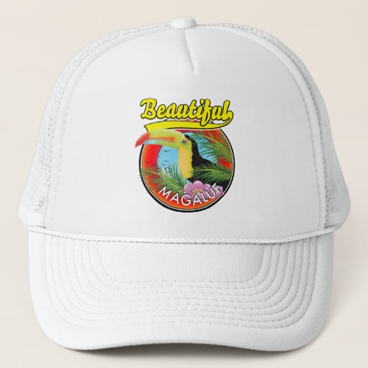 Prachtige Magaluf, toekan logo Trucker Pet (Voorkant)