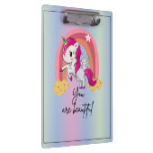 Prachtige magische eenhoorn klembord (Rechts)