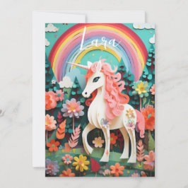 Prachtige Magische Regenboog Eenhoorn Kaart