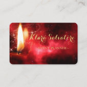 Prachtige Magnificante Chrtistmas kaars Visitekaartje (Voorkant)