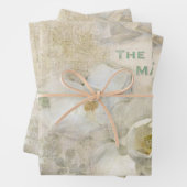 Prachtige Magnolia  Collage Inpakpapier Vel (In situ)