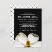 Prachtige Magnolia Memorial Service RSVP Kaartje (Voorkant / Achterkant)