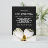 Prachtige Magnolia Memorial Service RSVP Kaartje (Staand voorkant)