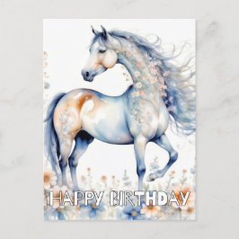Prachtige majestueuze paardenillustratie briefkaart