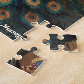 Prachtige majestueuze pracht: de Boho Peacock Legpuzzel (Zijkant)