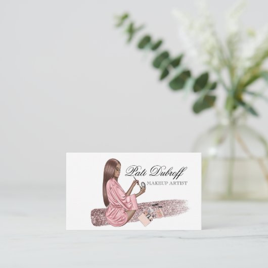 Prachtige make-up artiest - maak een blijvende ind visitekaartje (Staand voorkant)