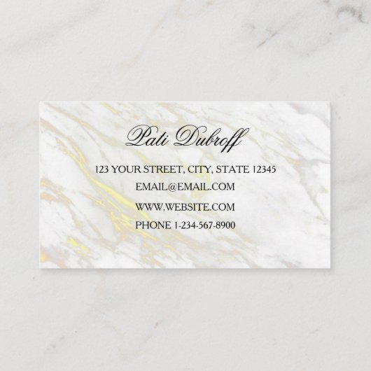 Prachtige make-up artiest - maak een blijvende ind visitekaartje (Achterkant)