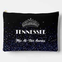 Prachtige Make-up Koffer Blauwe Glitters Verkiezin Etui
