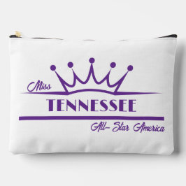 Prachtige Make-up Koffer Paars en Wit Pageants Etui