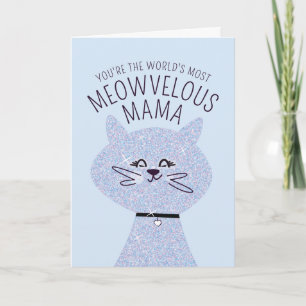 Prachtige Mama Kat Kaart