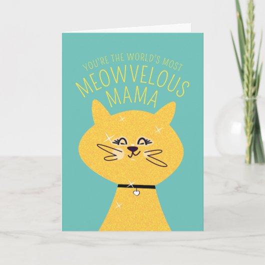 Prachtige Mama Kat Kaart (Voorkant)
