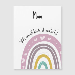 Prachtige mama Paarse hart regenboog