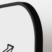 Prachtige Man Kroon Typografie Pickleball Paddle (Links Detail)