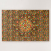Prachtige Mandala Bloemkunst Legpuzzel (Horizontaal)