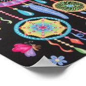 Prachtige Mandala Drocatcher art van Soozie Wray Poster (Hoek)