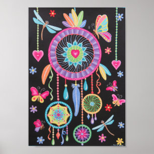 Prachtige Mandala Drocatcher art van Soozie Wray Poster