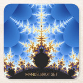Prachtige Mandelbrot Fractal Kartonnen Onderzetters (Voorkant)