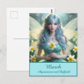 Prachtige March Fairy in narcissen Briefkaart (Voorkant / Achterkant)