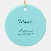 Prachtige March Fairy in narcissen Keramisch Ornament (Achterkant)