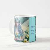 Prachtige March Fairy in narcissen Koffiemok (Voorkant links)