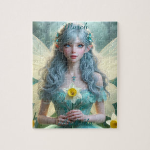 Prachtige March Fairy in narcissen Legpuzzel