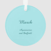 Prachtige March Fairy in narcissen Ornament (achterkant)