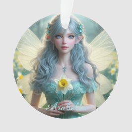 Prachtige March Fairy in narcissen Ornament