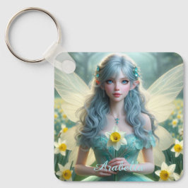 Prachtige March Fairy in narcissen Sleutelhanger