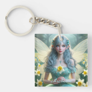 Prachtige March Fairy in narcissen Sleutelhanger