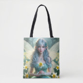 Prachtige March Fairy in narcissen Tote Bag (Voorkant)
