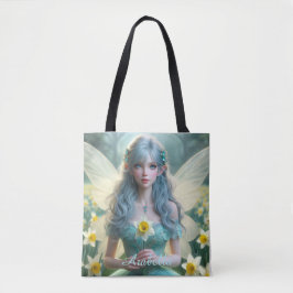 Prachtige March Fairy in narcissen Tote Bag
