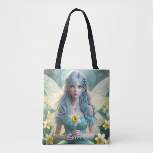 Prachtige March Fairy in narcissen Tote Bag (Voorkant)