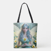 Prachtige March Fairy in narcissen Tote Bag (Achterkant)