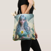 Prachtige March Fairy in narcissen Tote Bag (Dichtbij)