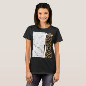 Prachtige marmer-luipaard t-shirt (Voorkant volledig)