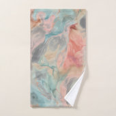 PRACHTIGE MARMEREN GRIJZE BADKAMER HANDDOEK SET (Handdoek)